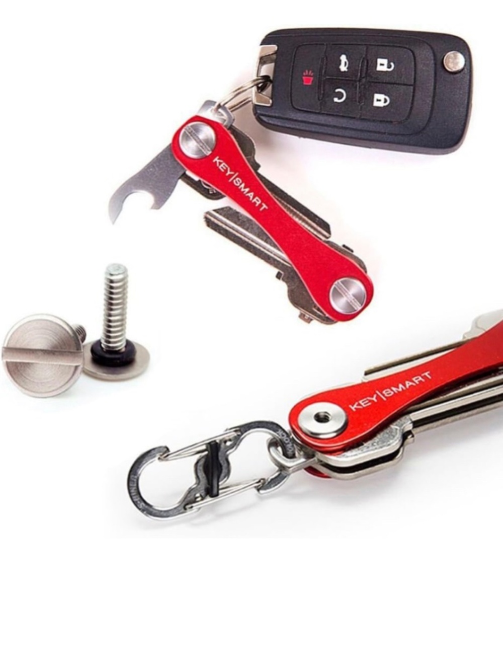 KeySmart Red Compact Key Organizer & Accessory Bundle - Picture 5 of 12